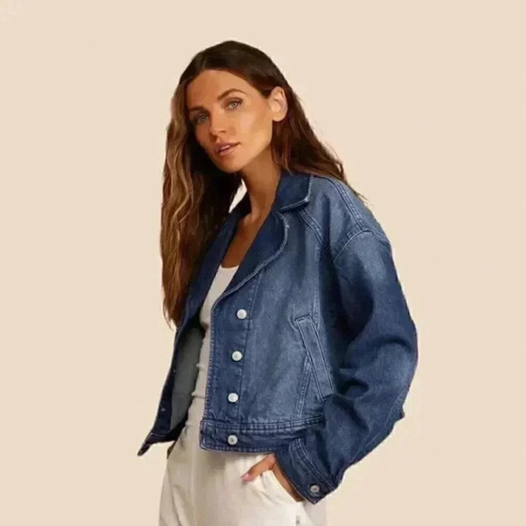 Free People Now Or Never Denim Jacket - Picture 2 of 5